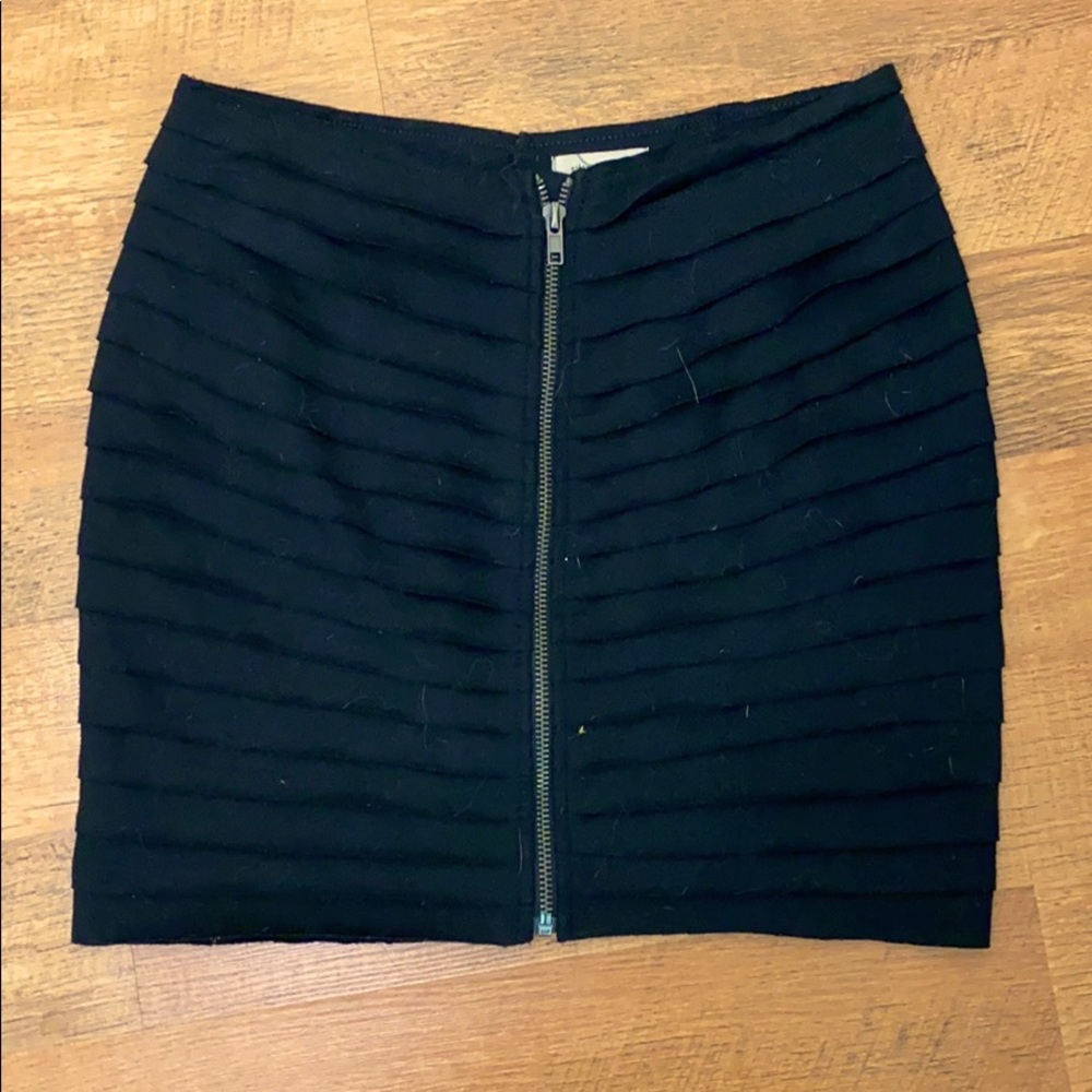 Pleated mini skirt